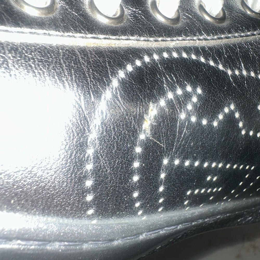 Gucci Ace Metallic Silver Men’s Shoes - Picture 9 of 10